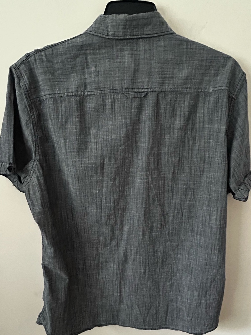 Rock & Republic Button Shirt Men's XXL Gray Short Sleeve Pocket‎ Collared - Picture 2 of 8
